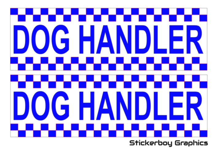 Dog Handler Battenberg Blue