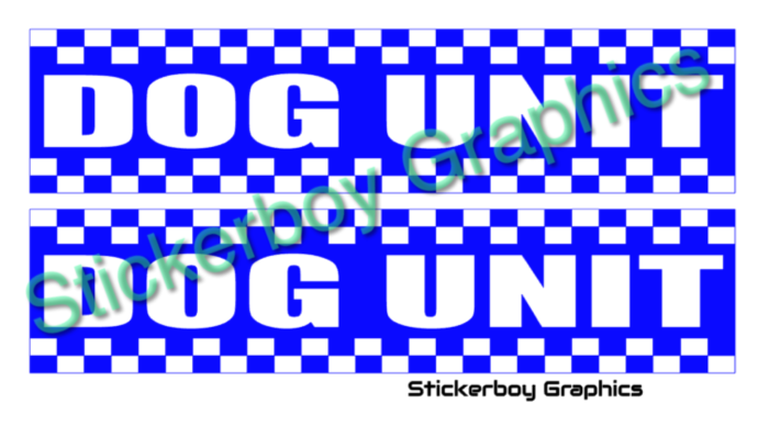 Dog Unit Battenberg design sign