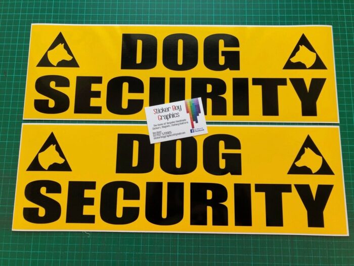 Dog security reflective yellow