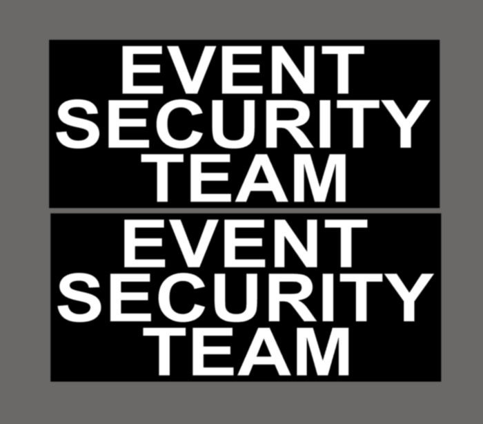 Event security signs