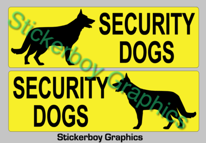 Security Dogs sign