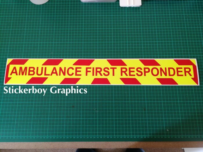 Ambulance First Responder chevron sign