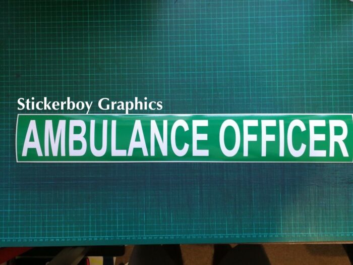 Ambulance officer sign