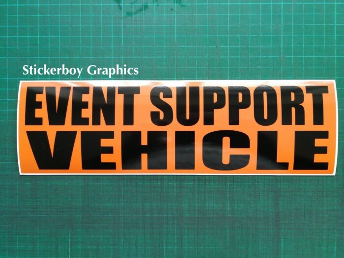 Event support vehicle sign