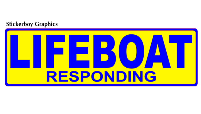 Lifeboat responding sign