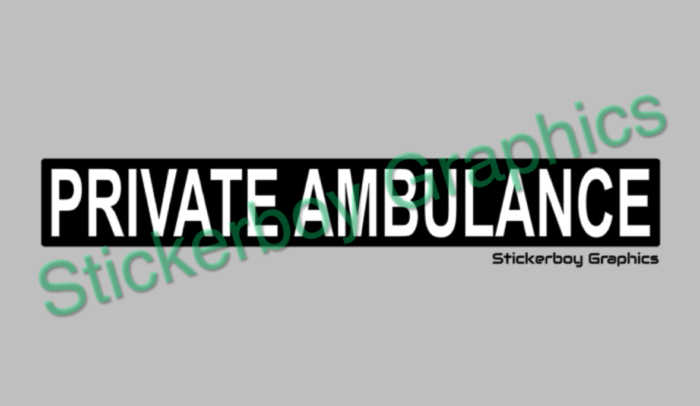 Private Ambulance sign