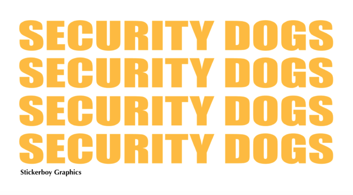 Security Dogs set of 4
