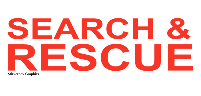 Search and rescue sticker