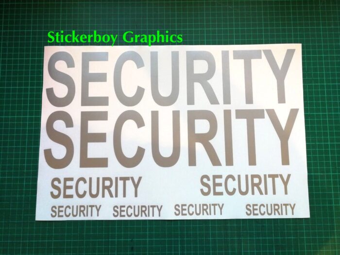 Security stickers set of 8