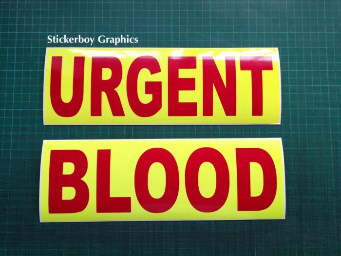 Urgent Blood signs