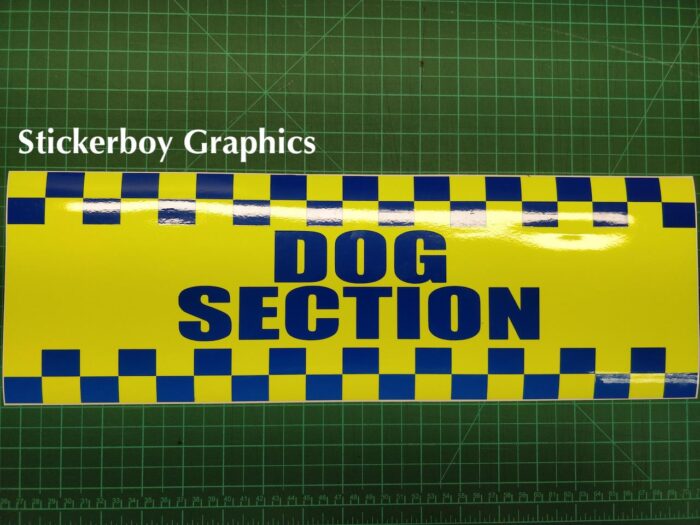 Dog Section battenberg sign