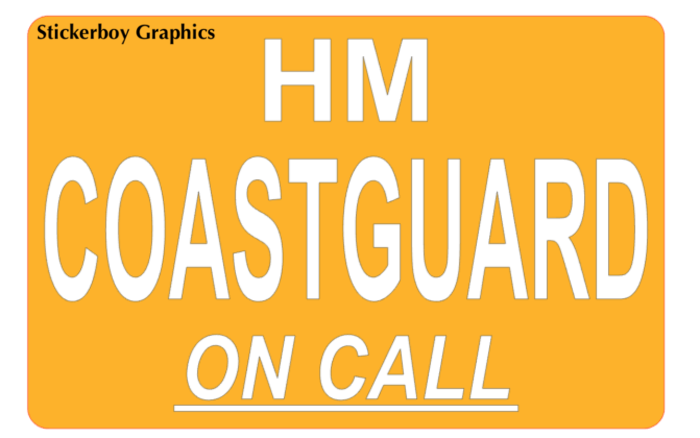 HM coastguard on Call dash card