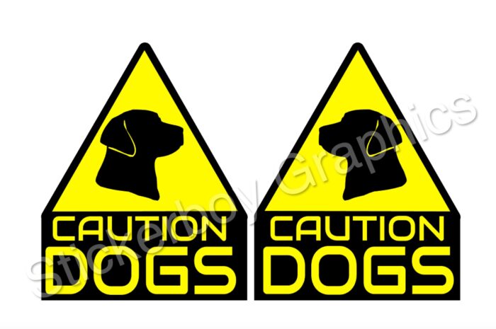 Caution Dogs triangle