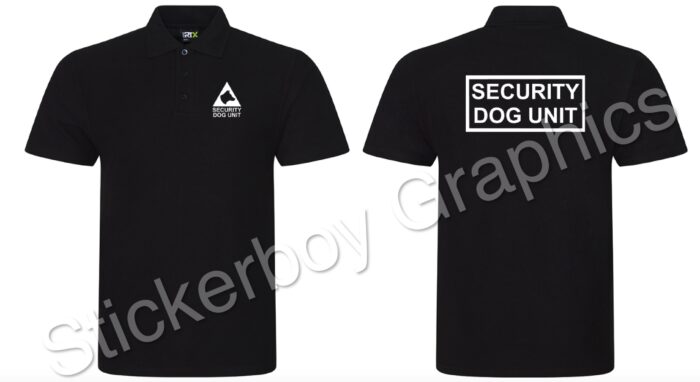 Security dog unit polo shirt
