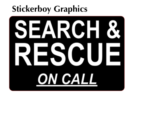 Search and rescue on call dash card