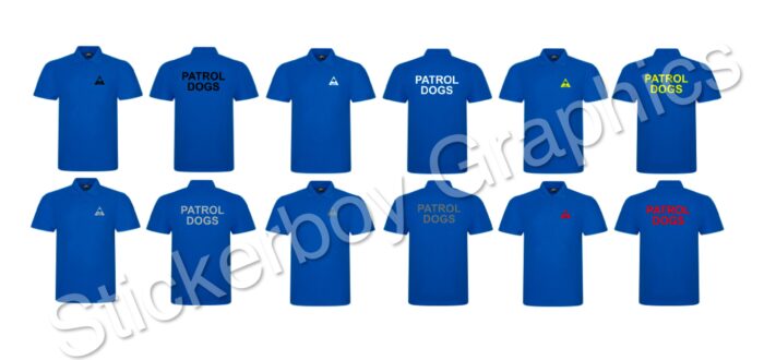 Polo-shirt Patrol dogs with triangle