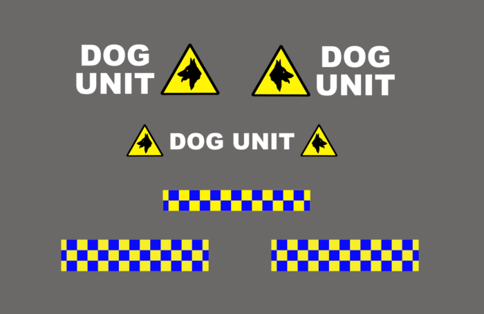 Dog unit vehicle sticker pack van