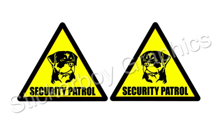 Rottweiler security Patrol triangle