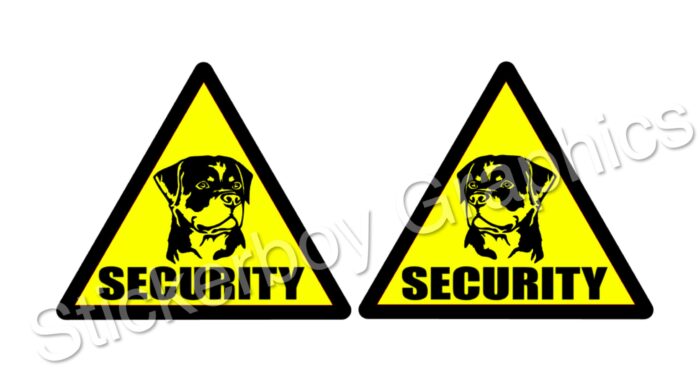 Rottweiler Security triangle