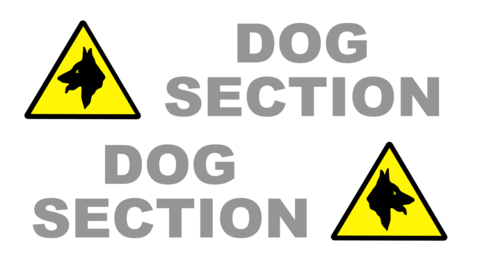 Dog Section vehicle sticker