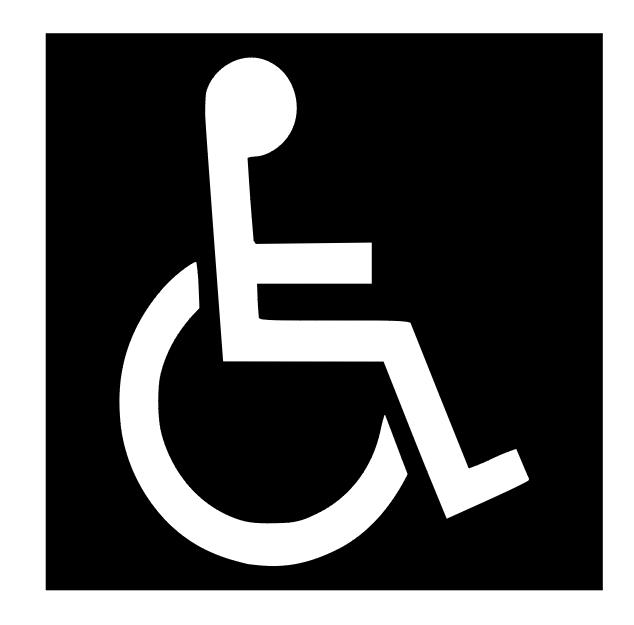 Disabled Parking Space stencil